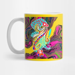 don pulpo ecopop octopus in mandala ocean madness glitch Mug